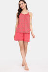 Rosaline Mystic Town Knit Cotton Shorts Set - Bitter sweet — thumbnail 4